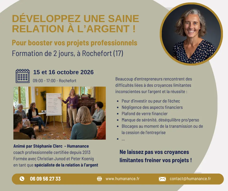 Atelier développez une relation saine à l'argent
